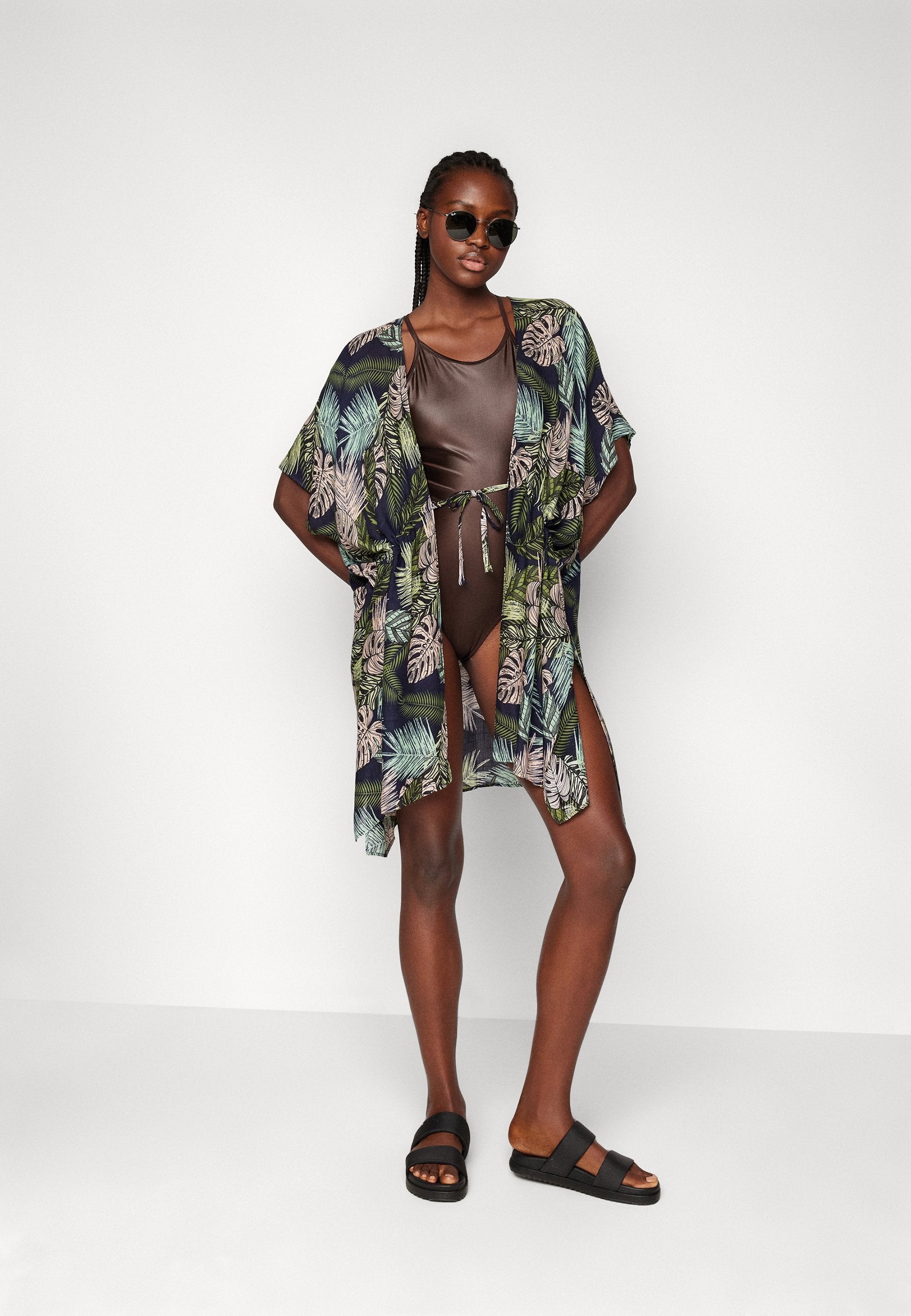 Anna Field PRINTED SHORT KIMONO