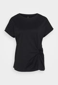 Vero Moda Tall VMGANAS O NECK  - Print T-shirt - black