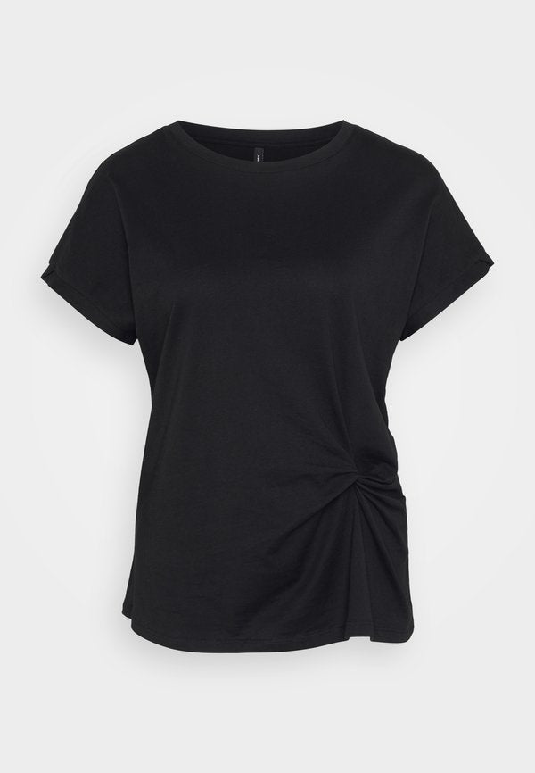 Vero Moda Tall VMGANAS O NECK  - Print T-shirt - black