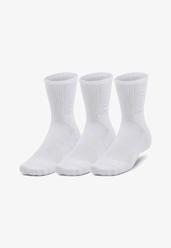 Under Armour 3-MAKER - Sports socks - white