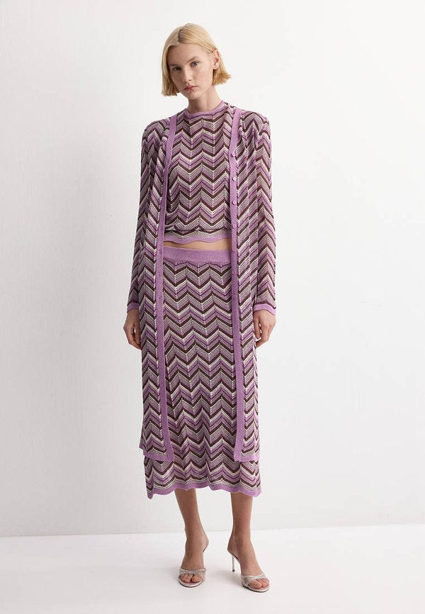 Mango Cardigan - purple