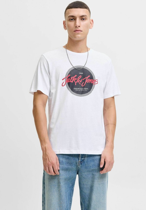 Jack & Jones Logo - Print T-shirt - white