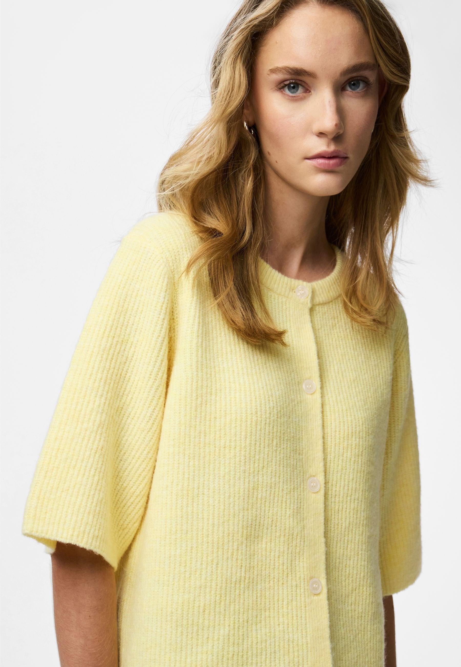 Pieces PCSILLY SS O-NECK KNIT CARDIGAN NOOS BC