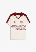 Bershka RETRO PRINT - POLO SHIRT - Polo shirt - bordeaux
