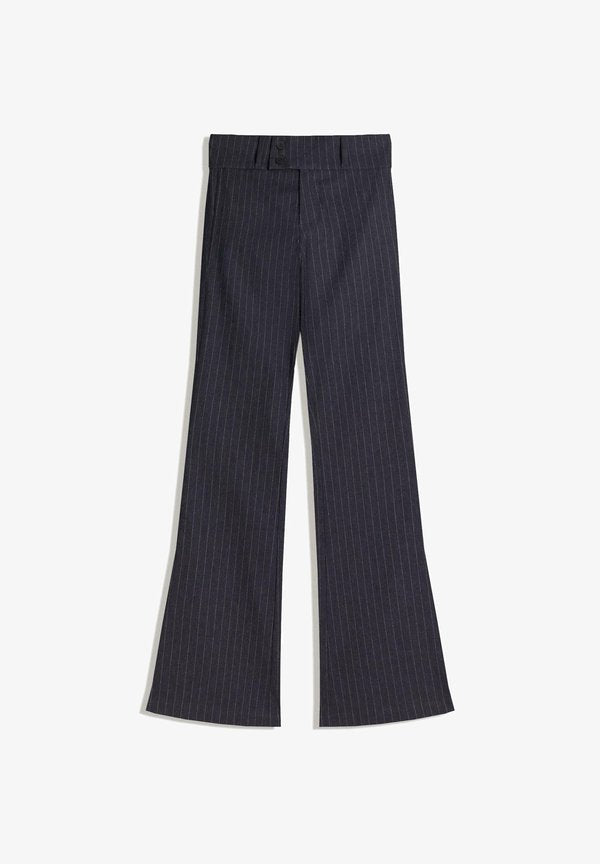 Bershka FLARED BENGALINE - TROUSERS 05112741 - Trousers - royal blue
