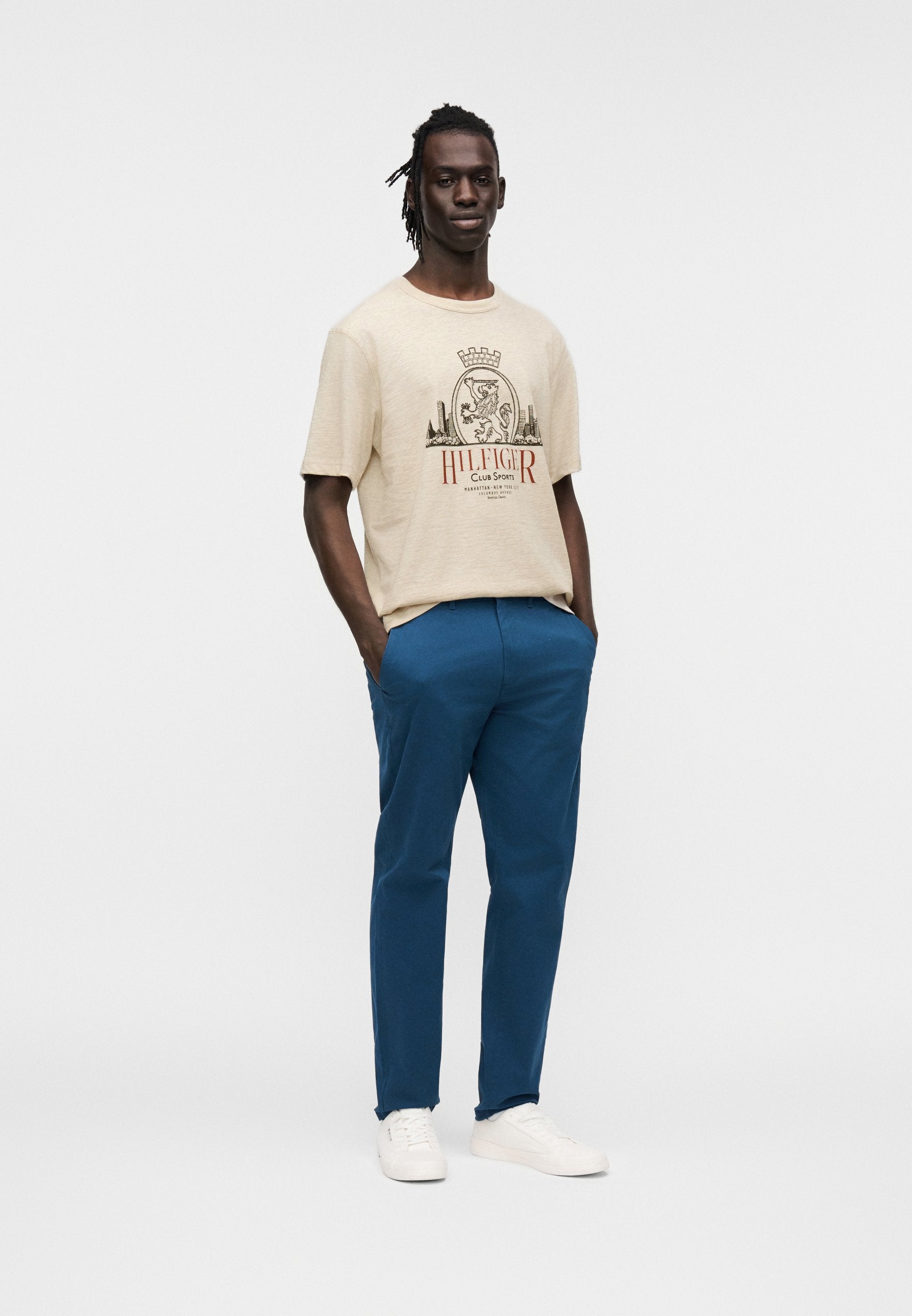 HERITAGE CREST LOGO TEXTURED JERSEY T-SHIRT Media 2
