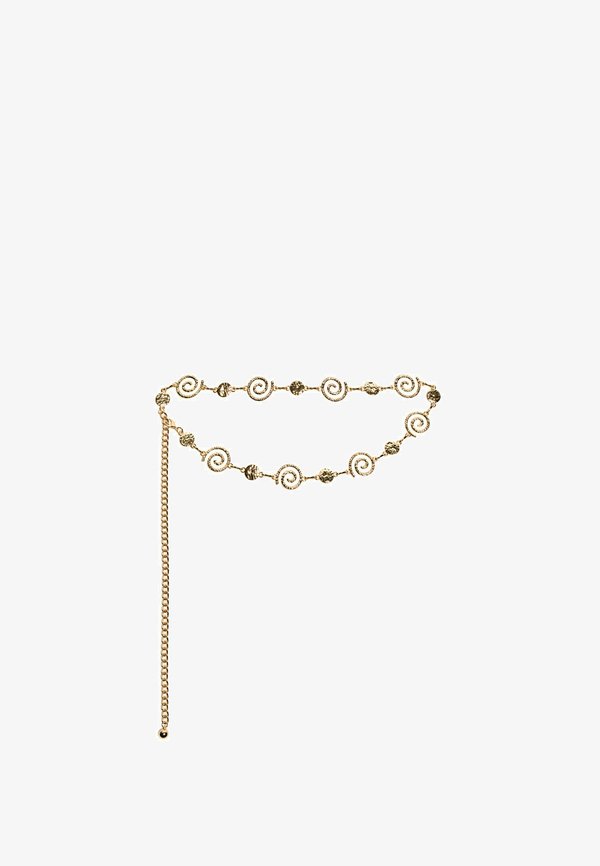 Bershka SPIRAL - Belt - gold coloured