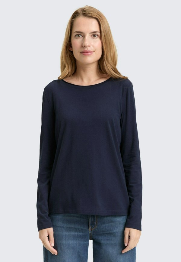 TOM TAILOR BASIC - Long sleeved top - sky captain blue