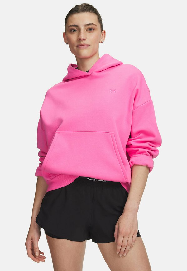 Under Armour ICON FLEECE - Hoodie - pink frenzy