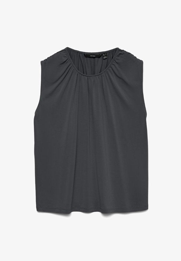 Vero Moda VMFILLI - Print T-shirt - asphalt