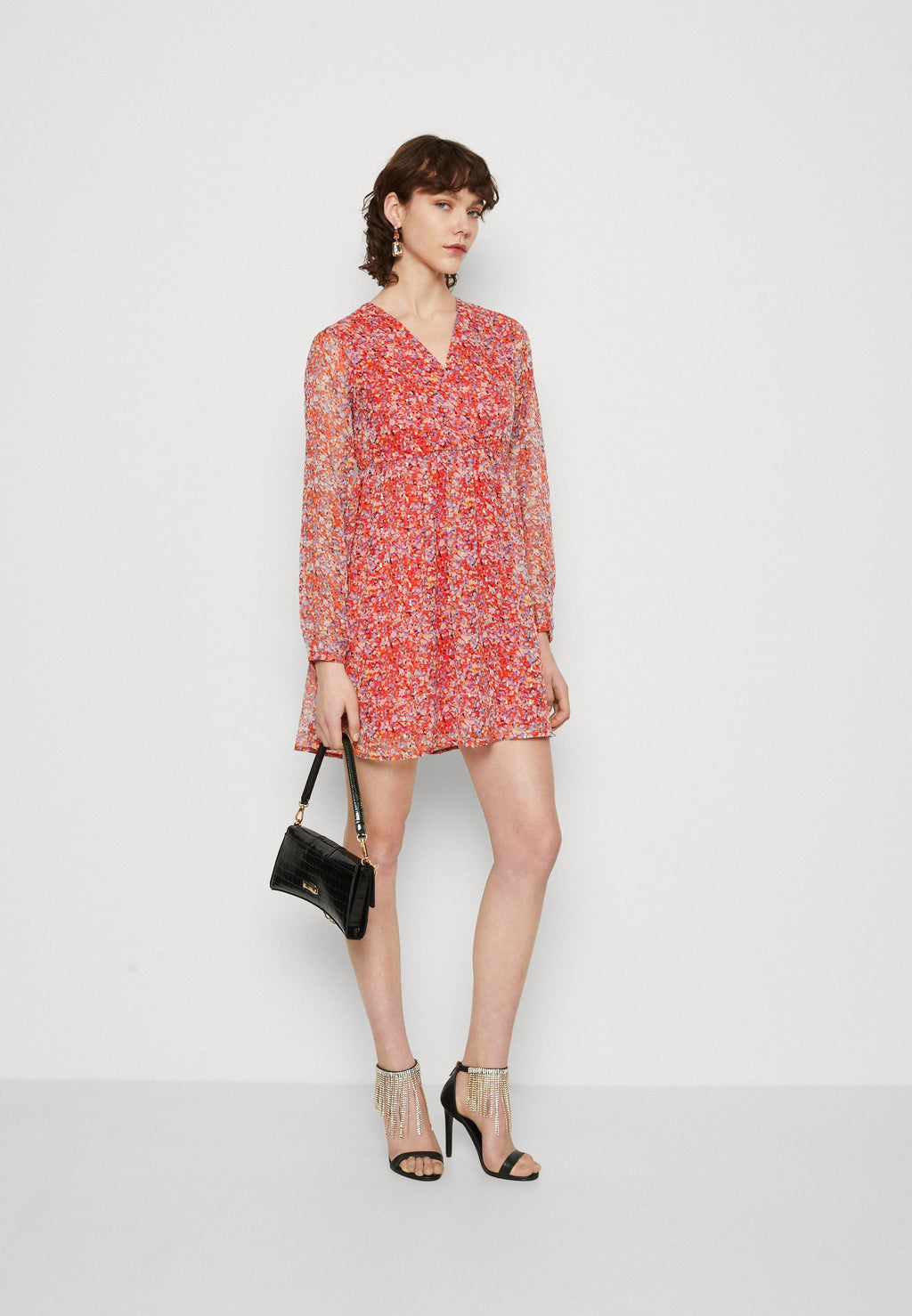 ONLDALIDA V NECK WRAP DRESS Media 2
