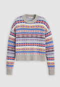 Levi's® INES  - Jumper - leandra fairisle tawny port wool blend