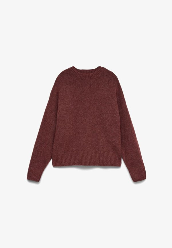 Vero Moda VMBOOM O NECK - Jumper - rose brown
