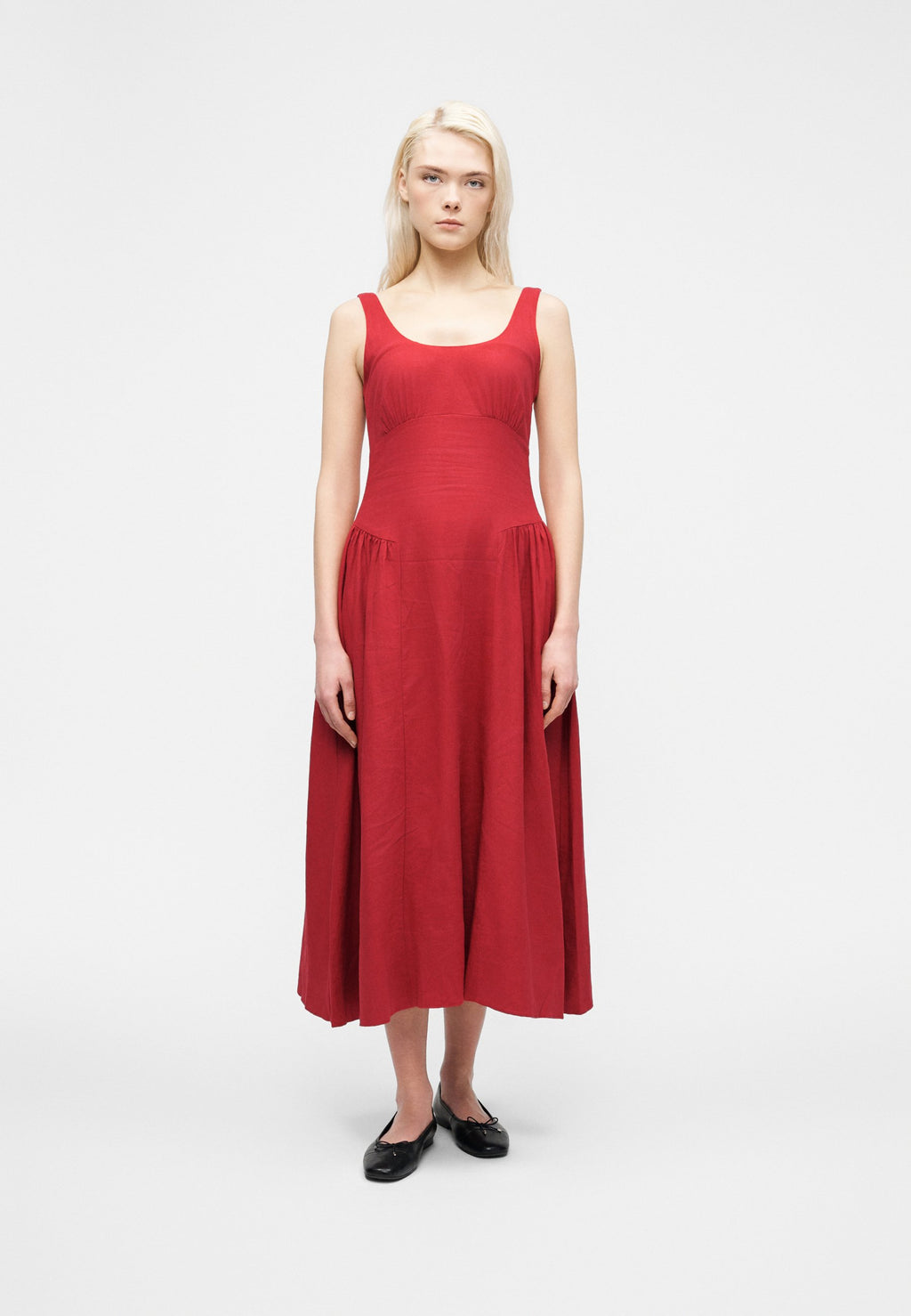 GAP SHIRRED DRESS