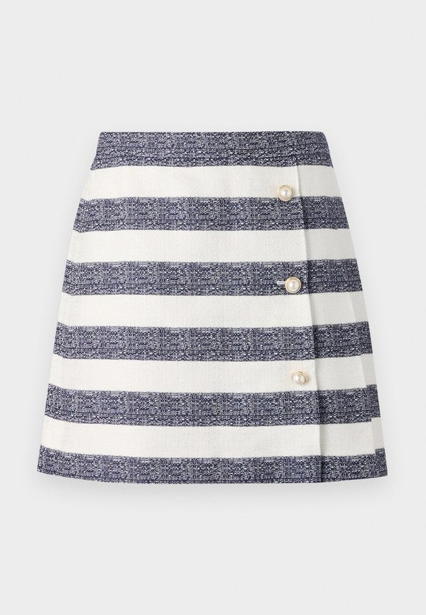 kate spade new york SAILOR STRIPE PLEATED SKIRT