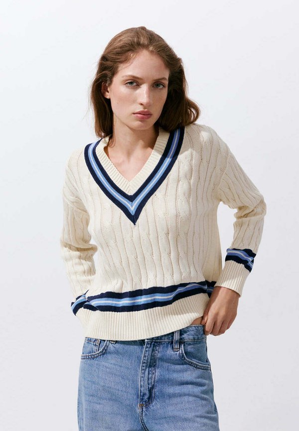 Mango ADULT - Jumper - sand blue