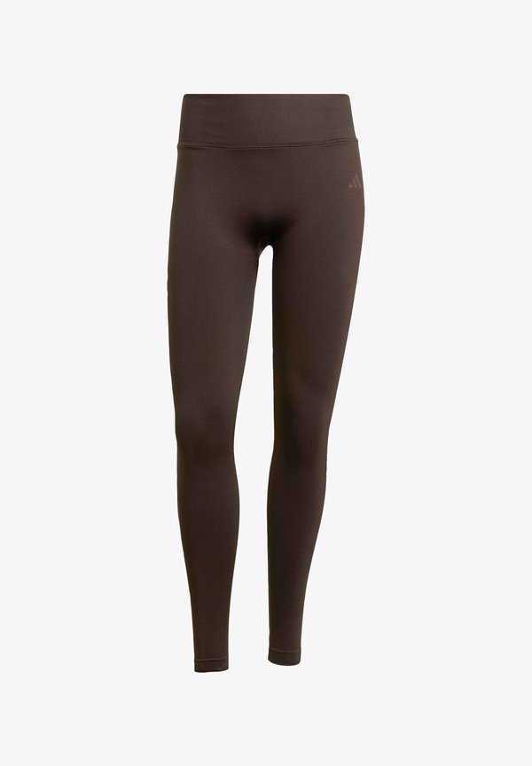 adidas Performance WORKOUT ESSENTIALS KNIT SCRUNCH 7/8 - Leggings - aurora coffee