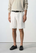 Mango ADULT - Denim shorts - white