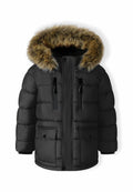 WARM PADDED FAUX FUR HOODED Media 1