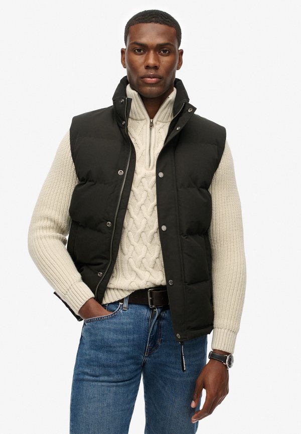 Superdry & Co Waistcoat - black