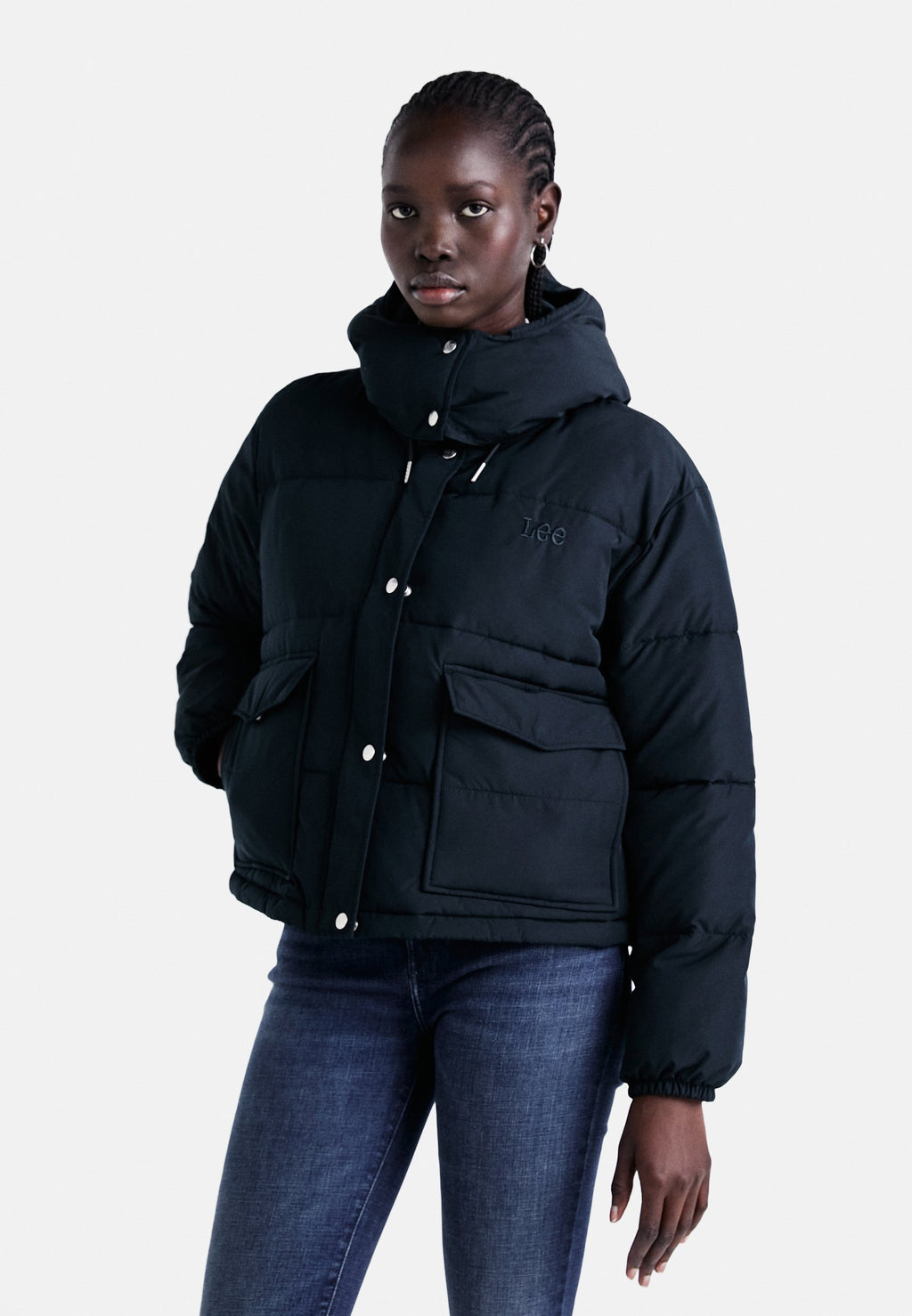 Lee HOODED SHORT PUFFER