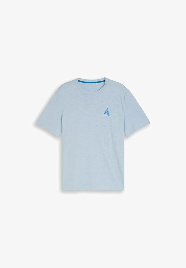 TOM TAILOR TOM TAILOR T-SHIRT T-SHIRT MIT STICKEREI - Print T-shirt - light blue grey