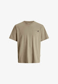 Jack & Jones JJEDOVER SLUB TEE SS NOOS - Basic T-shirt - crockery