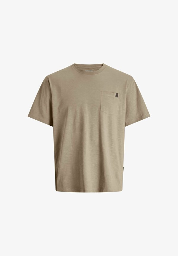 Jack & Jones JJEDOVER SLUB TEE SS NOOS - Basic T-shirt - crockery