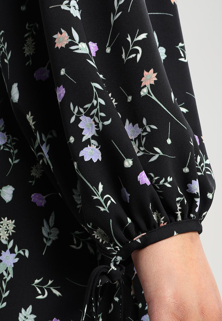 Second Script Curve FULL SLEEVE FLIPPY DRESS