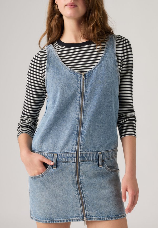 Levi's® MINI ZIP DRESS - Denim dress - not the same skirtall