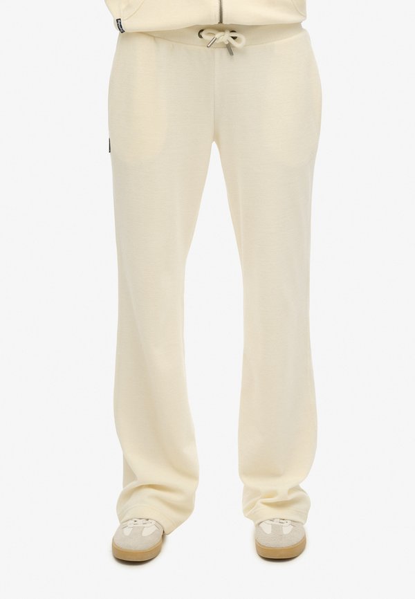 Superdry & Co WIDE LEG JOGGERS - Trousers - desert bone off white