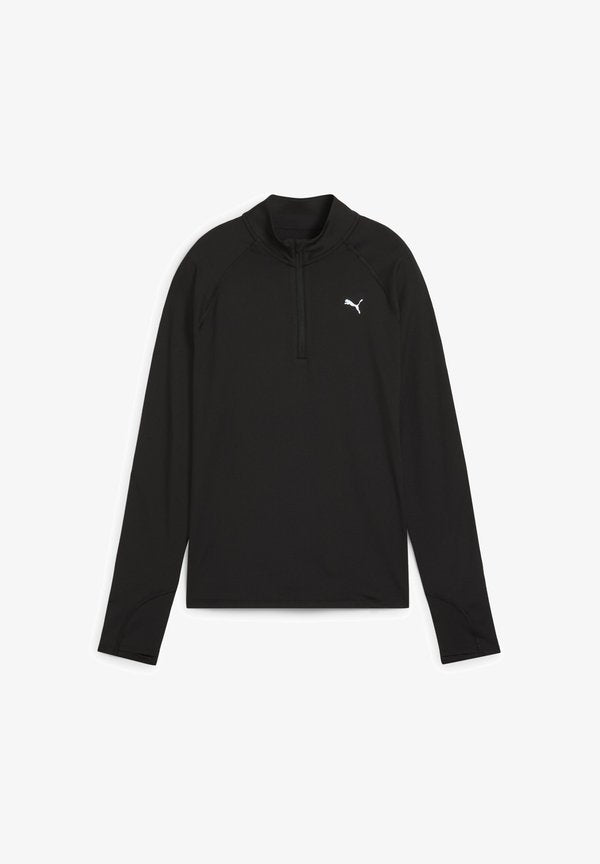 Puma RUN VELOCITY 1/4 ZIP - Long sleeved top - puma black