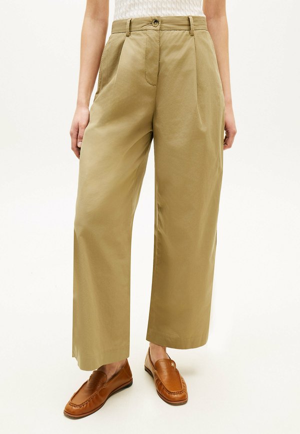 Tommy Hilfiger WASHED WIDE LEG TROUSERS - Trousers - woodridge