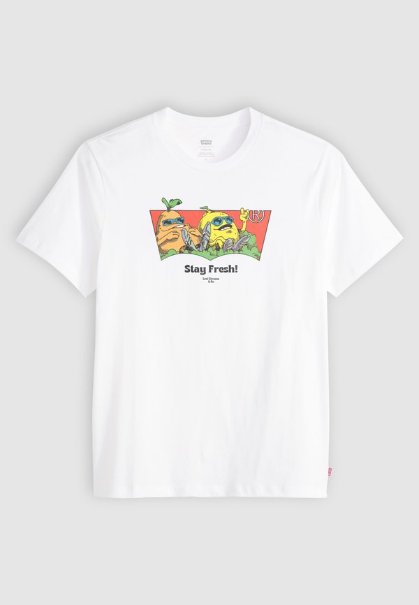 Levi's® VINTAGE FIT TEE - Print T-shirt - white