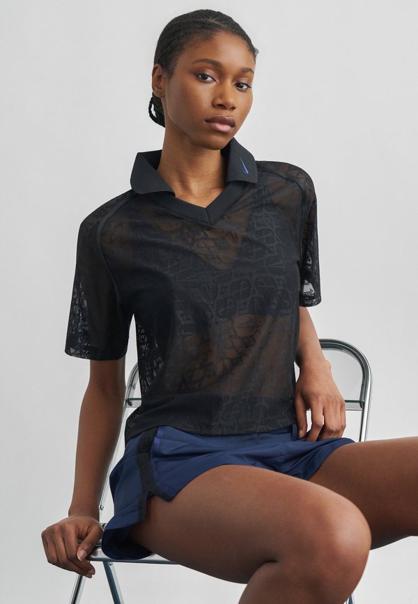 Nike Sportswear STREET  - Polo shirt - black/midnight navy