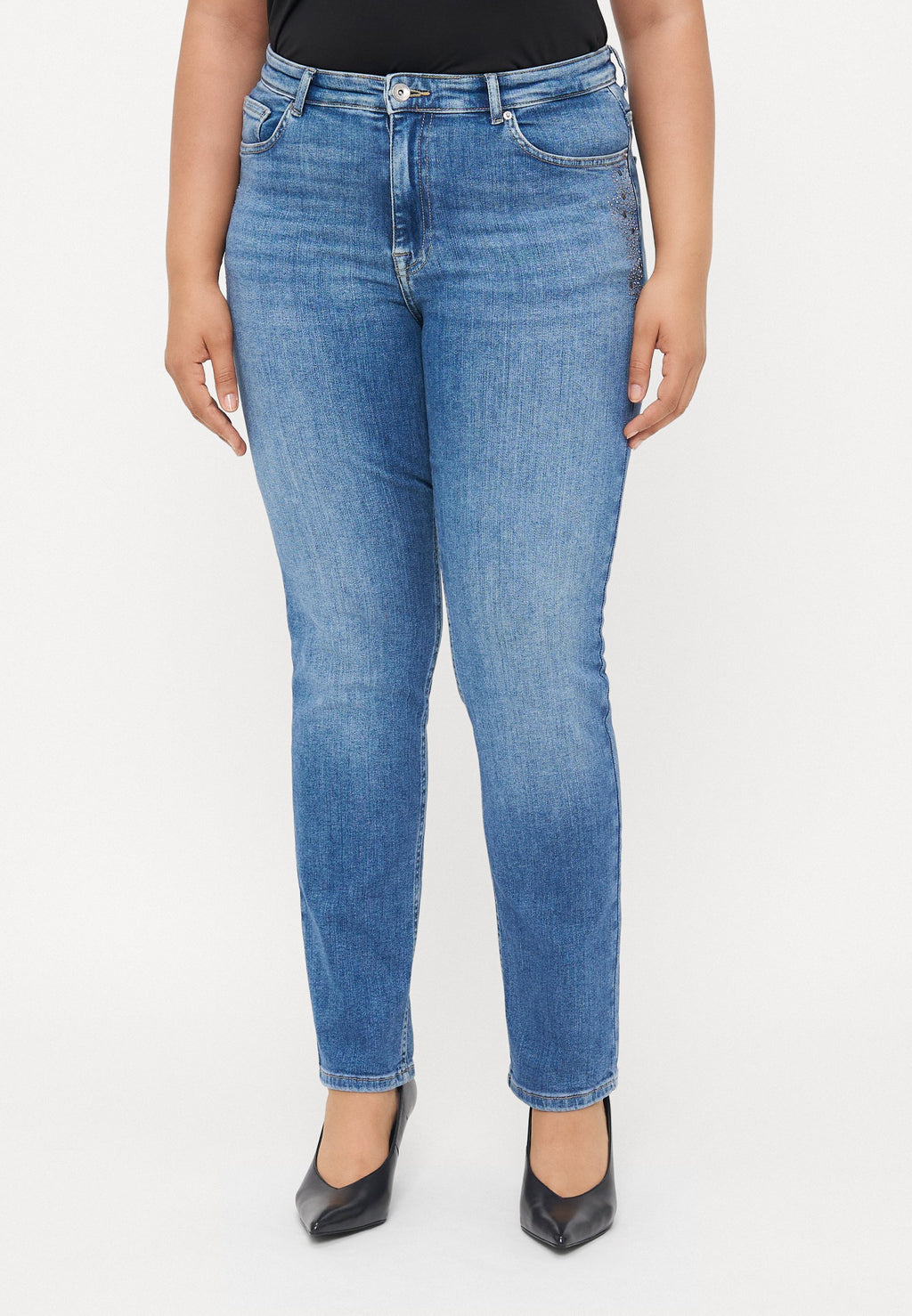 Slim fit CARSUI Mid waist Media 3