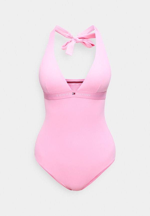 Tommy Hilfiger ORIGINAL LOGO HALTER - Swimsuit - rose petal