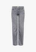 ONLY Straight fit ONLBLUSH Mid waist - Straight leg jeans - medium grey denim
