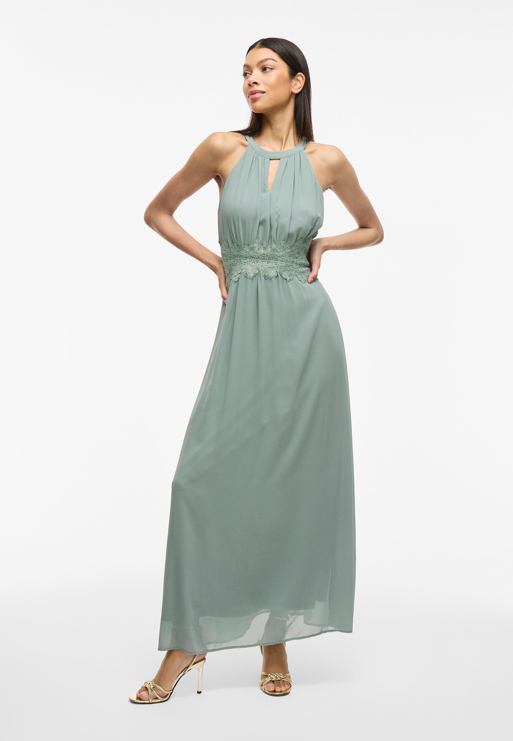 VILA VIMILINA HALTERNECK MAXI DRESS - NOOS/OC