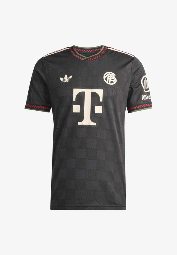 adidas Performance FC BAYERN 2025/2026 THIRD AUTHENTIC JERSEY - Football jersey - black/halo ivory