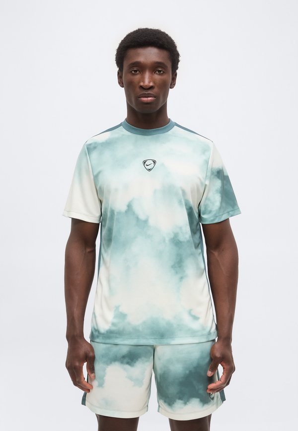 Nike Performance ACADEMY+ - Sports T-shirt - mineral slate/summit white/black