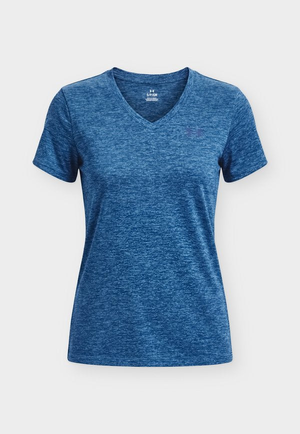 Under Armour TECH TWIST - Sports T-shirt - aegean blue/blackout navy