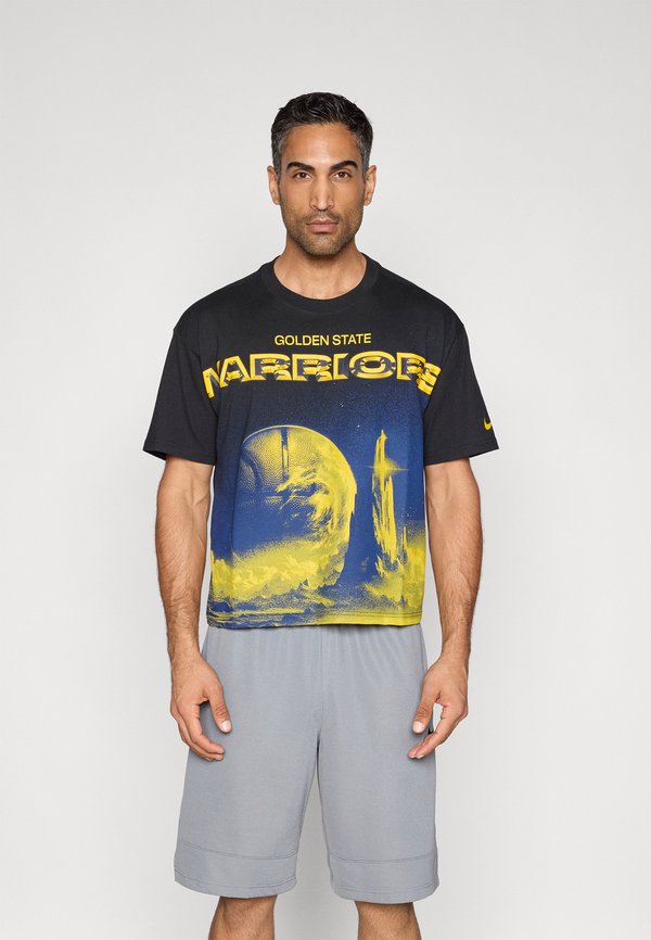 Nike Performance GOLDEN STATE WARRIORS GSW BOXY - Club wear - black