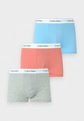 Calvin Klein Underwear ICON 3 PACK - Trunks - brilliant pink/gulf blue/grey heath