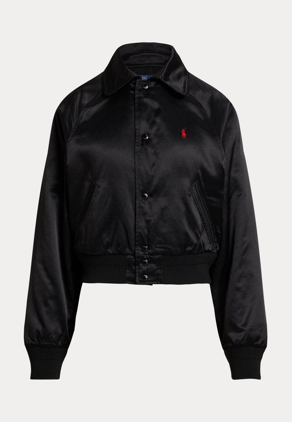 Polo Ralph Lauren EMBROIDERED SATIN POLO PLAYER JACKET