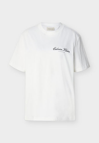 Calvin Klein Jeans 20S MARCH GRAPHIC SEASONAL FASHI - Print T-shirt - bright white