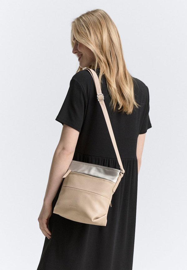 TOM TAILOR NICOLINA CROSS BAG M - Cross body bag - mixed taupe