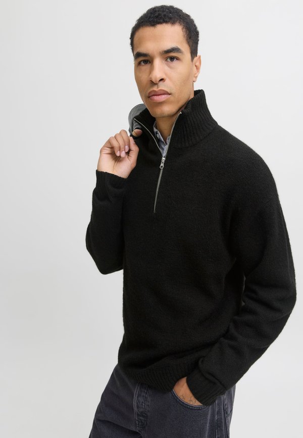 Jack & Jones Half zip Plain Half zip - Jumper - black