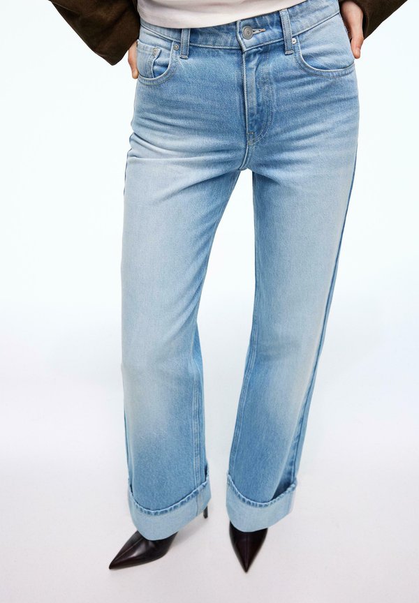 Bershka Wide Leg - blue denim