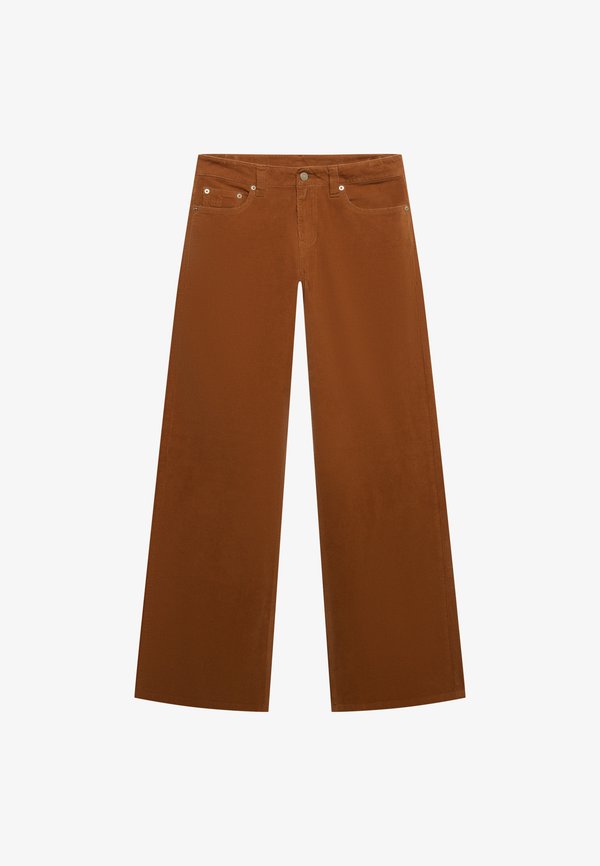 Superdry & Co MID WAIST MINI - Trousers - argan oil brown